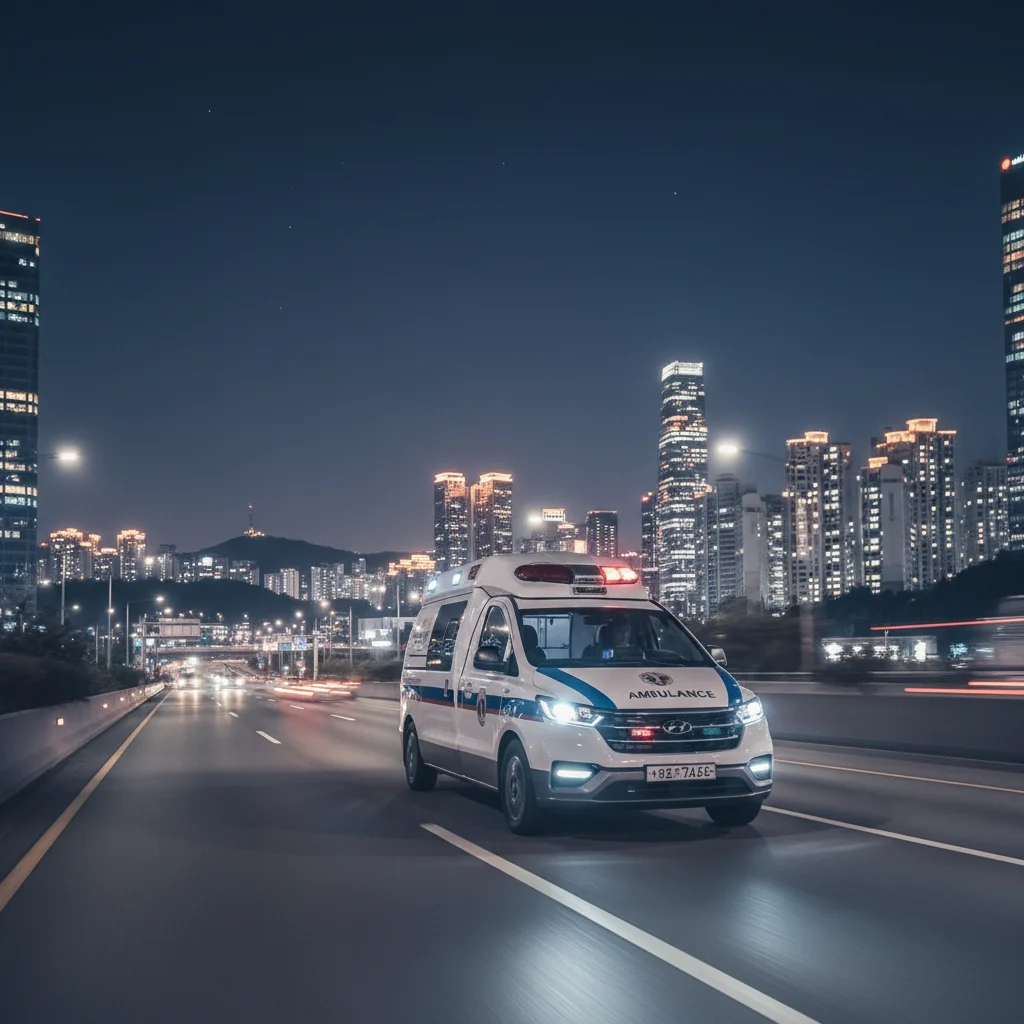 장거리 환자이송 구급차