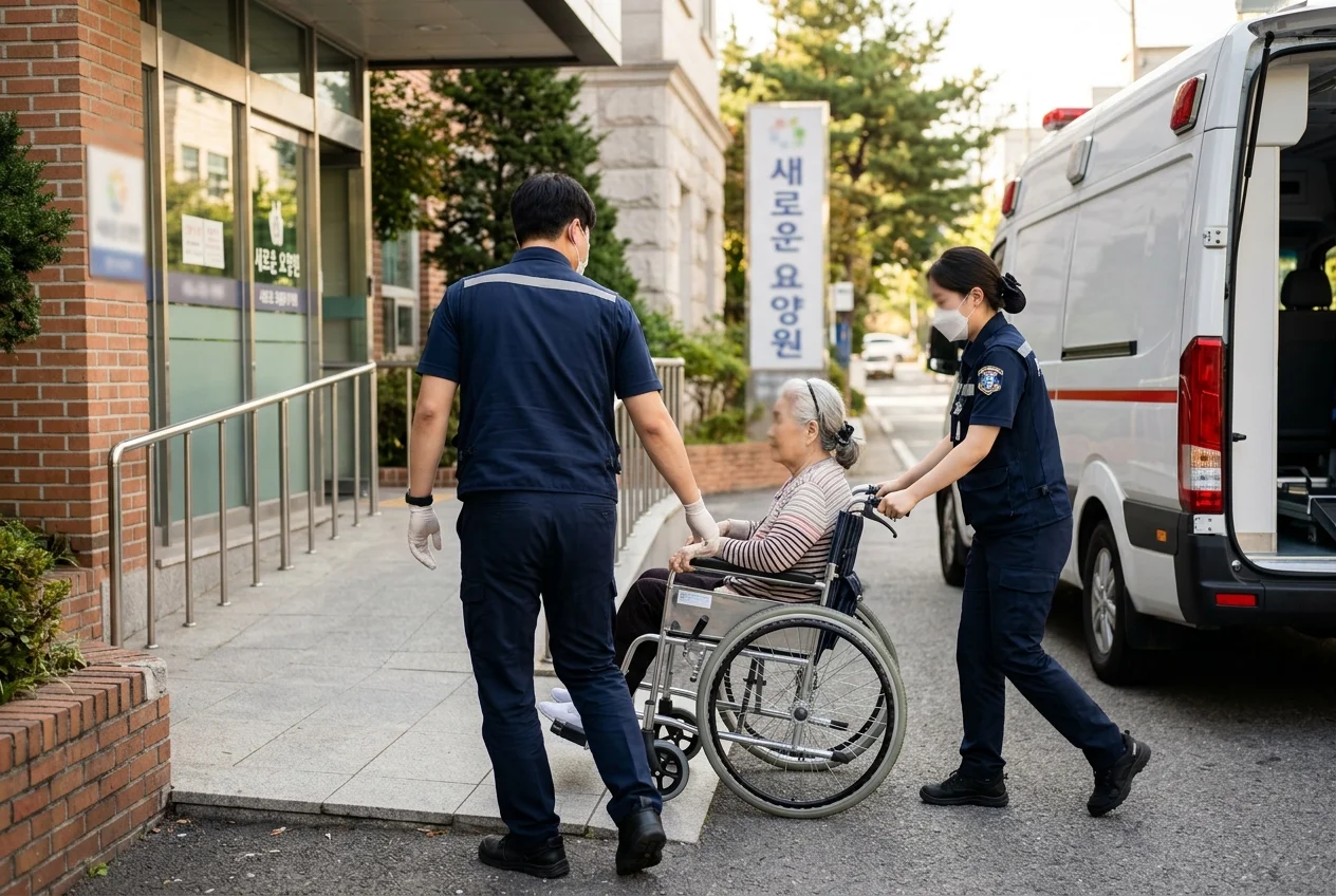 요양병원 요양원 어르신 이송 서비스